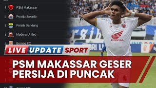 Update Klasemen & Top Skor Liga 1: Persib Kalah, PSM Geser Persija, hingga Spaso Rebutan Sepatu Emas