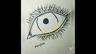 glittery eyes #paint #draw #craft #satisfying #glitter #eyes #shorts