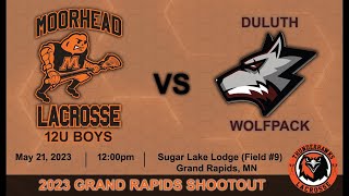 05-21-23 Moorhead 12U Boys Lacrosse vs Duluth Wolfpack (@ 12:00pm)