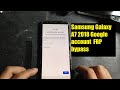 How to bypass Samsung Galaxy A7 2018 FRP google account Lock