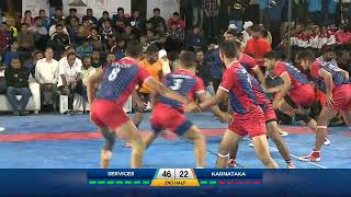 AKFI 67th Senior National Kabaddi - Men's Quarter-Finals - SERVICES v KARNATAKA