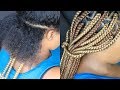 How To - Tuck & Grip Box Braids Like A Pro // Hide Your Natural Hair Color