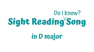 Sight Reading Practice Song for two violins in D major (D-dur) key * Beginner Level (PLAY ALONG)