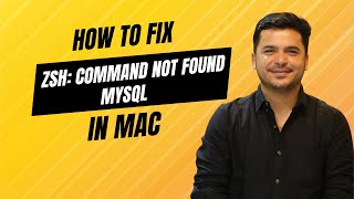 zsh command not found mysql - Fix Provided