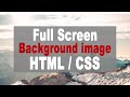 Full Screen Background Image With HTML CSS | LEARN WEB | HTML Background Image Full screen