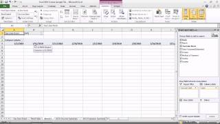 Excel 2010 - Create a PivotTable