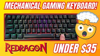 Red Dragon RGB Mechanical Keyboard Unboxing \u0026 First Test