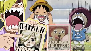 Moment lucu sanji dan Chopper melihat Harga bounty nya