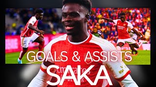 Bukayo Saka Premier league Goals & Assists 2023/24