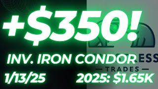 $350 Win with an Inverse Iron Condor! 🔥 Stacking Profits with Smart Trades #OptionsTrading