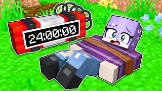 24 HOURS To Find FRIEND In Minecraft!