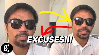 MANNY PACQUIAO’S NEW EXCUSES, UGAS TOO EASY, LEG CRAMPS??!!