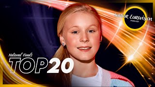 Top 20 National Final Songs || Junior Eurovision 2021 ( 🇩🇪 🇳🇱 🇵🇱 🇲🇹 🇺🇦 🇷🇺 ) 10/24/21