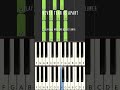 INXS - NEVER TEAR US APART #shorts easy piano cover