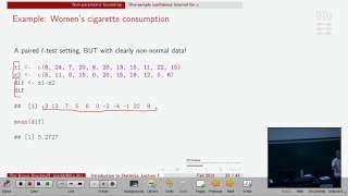 Lec 7G: Confidence interval for a one-sample mean (or any one-sample feature) by non-parametric boot