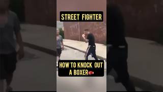 How to knock out a boxer. Street fighter. Street fighter vs. Boxer#selfdefence #powerpunch