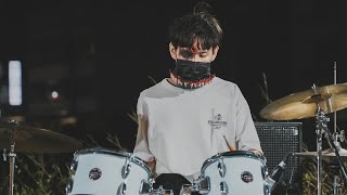 在夜市變裝打鼓｜茄子蛋- 愛情你比我想的閣較偉大 Drum cover