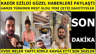 Kadir Ezildi düğün hazırlıkları nişanlısına evde sürpriz hediyeler yeniz çeyiz Gamze bayıldı mutlu