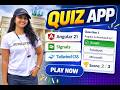 Quiz App | Signal Based Mini Projects using Angular 21 & TailwindCSS