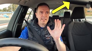 Don't Check Mirrors Every 5 Seconds in Driving Test