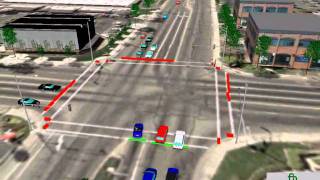 Simulation of Intersection Level of Service A