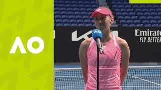 Elise Mertens: "I just tried to stay in my bubble!" on-court interview (3R) | Australian Open 2021