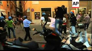 Clashes in Rome as Italy seeks final approval for austerity plan