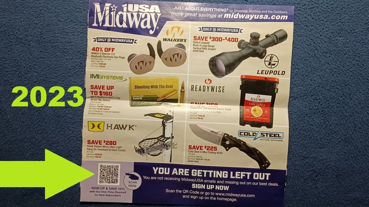 Catalog Review Midwayusa Qr Code November Cybersale Flyer Arrived