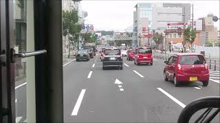 大分バス12802　大分きゃんバス(代走)　要町⇔大分市美術館(循環)　前面展望動画