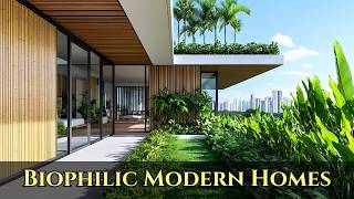 Stylish Urban Living Biophilic Modern Minimalist Homes with Tropical Touches