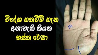 විදේශ ගත වීම් පෙන්නුම් කරන රේඛා සටහන් | විදේශ රේඛා | widesha reka