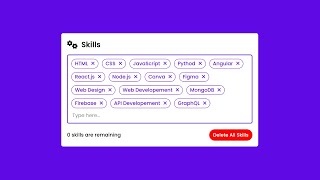 Build Tags Input Box Using JavaScript