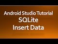 Android Studio Tutorial - 32 - Insert data into SQLiteDatabase