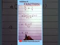 addition of fraction dharmendrasoni09 maths ytshorts youtubeshorts