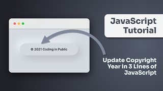 Update Copyright Year with Javascript