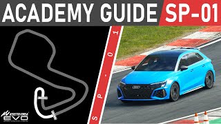 How To Get 3 Stars SP-01 Driving Academy Guide - Assetto Corsa EVO