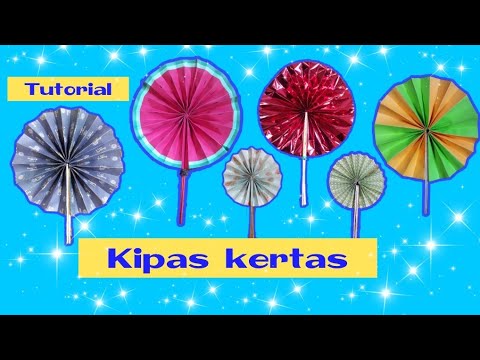 Tutorial | Membuat Kipas Dari Kertas | Paper Hand Fan | Easy Diy ...