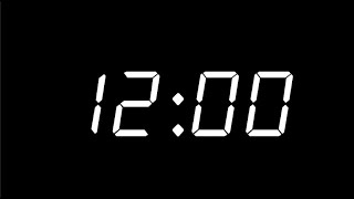 12 Minute Countdown Timer | Digital Clock
