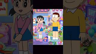 Nobita and Shizuka makeover with Angela 2 😊#angela2 #youtubeshorts