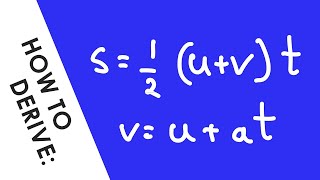 How to Derive suvat Equations Quickly - A Level Physics