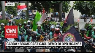 Garda: Broadcast Ojol Demo di DPR Hoaks