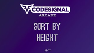 #12 Sort by Height | Codesignal Solutions #javascript #coding #600 #programming #python #javascript
