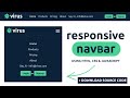 Responsive Navigation Bar in HTML & CSS