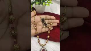 jun 5 #trending antique balls necklace #latest jewellery 650 fs k for order 8341572270 plz subscribe