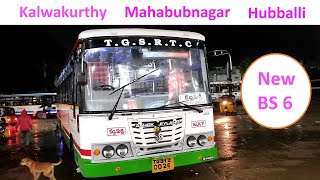 Brand New  BS6 Palle Velugu Mahbubnagar - Kalwakurthy TGSRTC Bus Journey