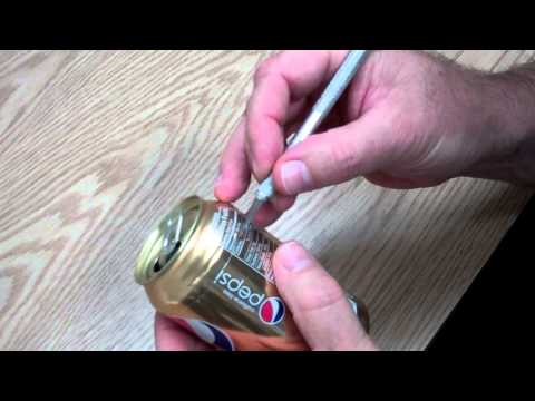 Skin and Flatten a Soda Can Skin and Flatten a Soda Can