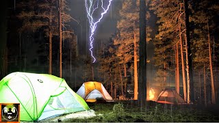Rain on Tent & Thunderstorm Sounds for Sleeping | Rain, Thunder & Lightning, Sleep Sounds, ASMR