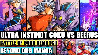 Beyond Dragon Ball Super Mastered Ultra Instinct Goku Vs Beerus Rematch! The Ultimate Battle Of Gods