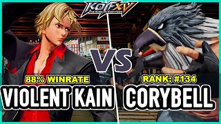 KOF XV 🔥 Violent Kain (Rock/Iori/Kyo) vs Corybell (Rugal/Antonov/Dinosaur) 🔥 Steam