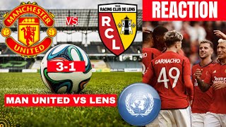 Manchester United vs Lens 3-1 Live preseason Friendly Football Match Score Reaction Highlights
